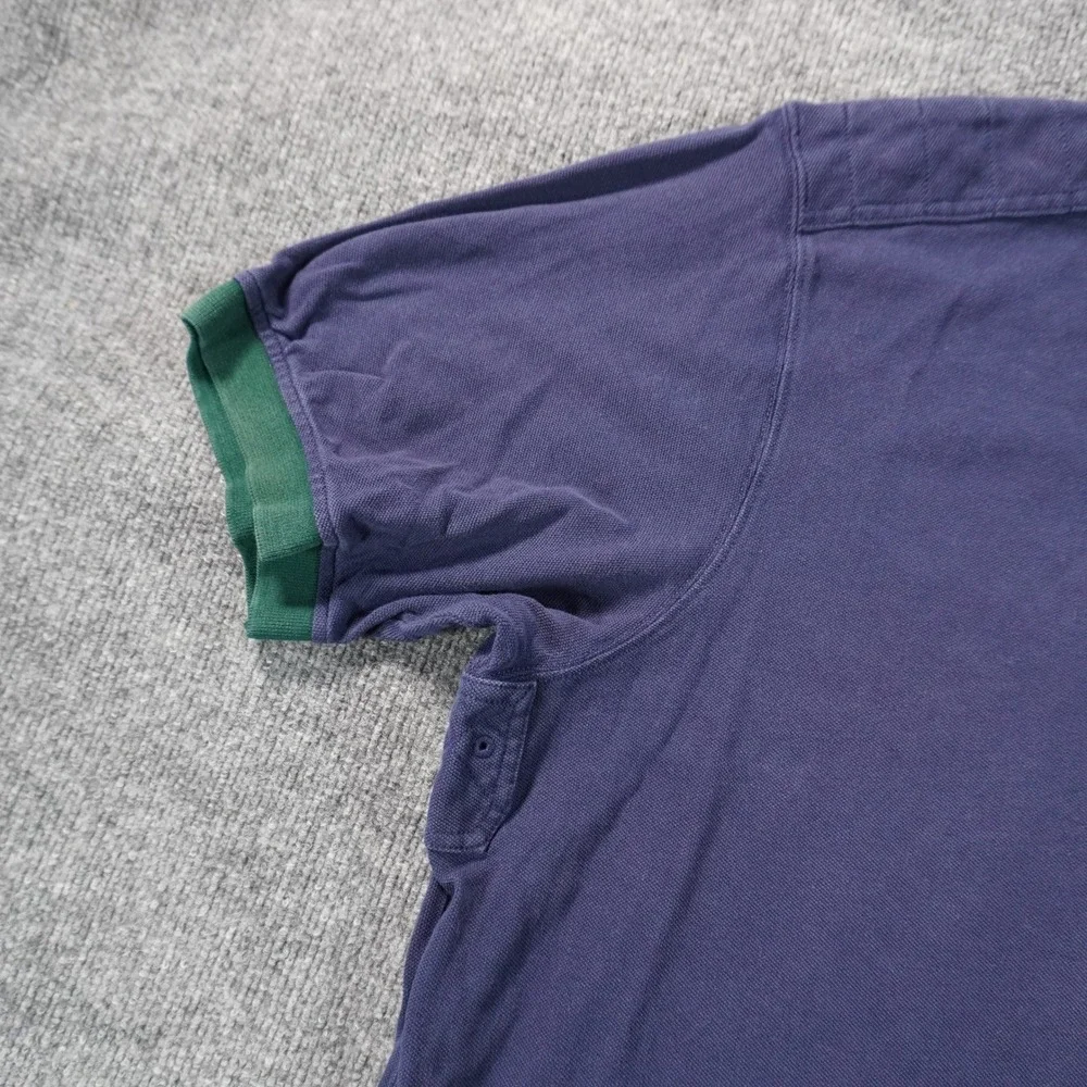 Polo Ralph Lauren Polo Shirt Mens 3XB Navy Blue Green Big Pony Short Sleeve
